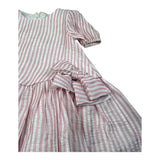 M+E' Abito Mezza Manica Fantasia A Righe per Neonata UE1820N BIANCO/ROSA M+E' 