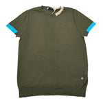 Manuel Ritz T.Shirt Girocollo Tinta Unita con Profili In Contrasto per Neonato MR2996NX VERDE MANUEL RITZ 