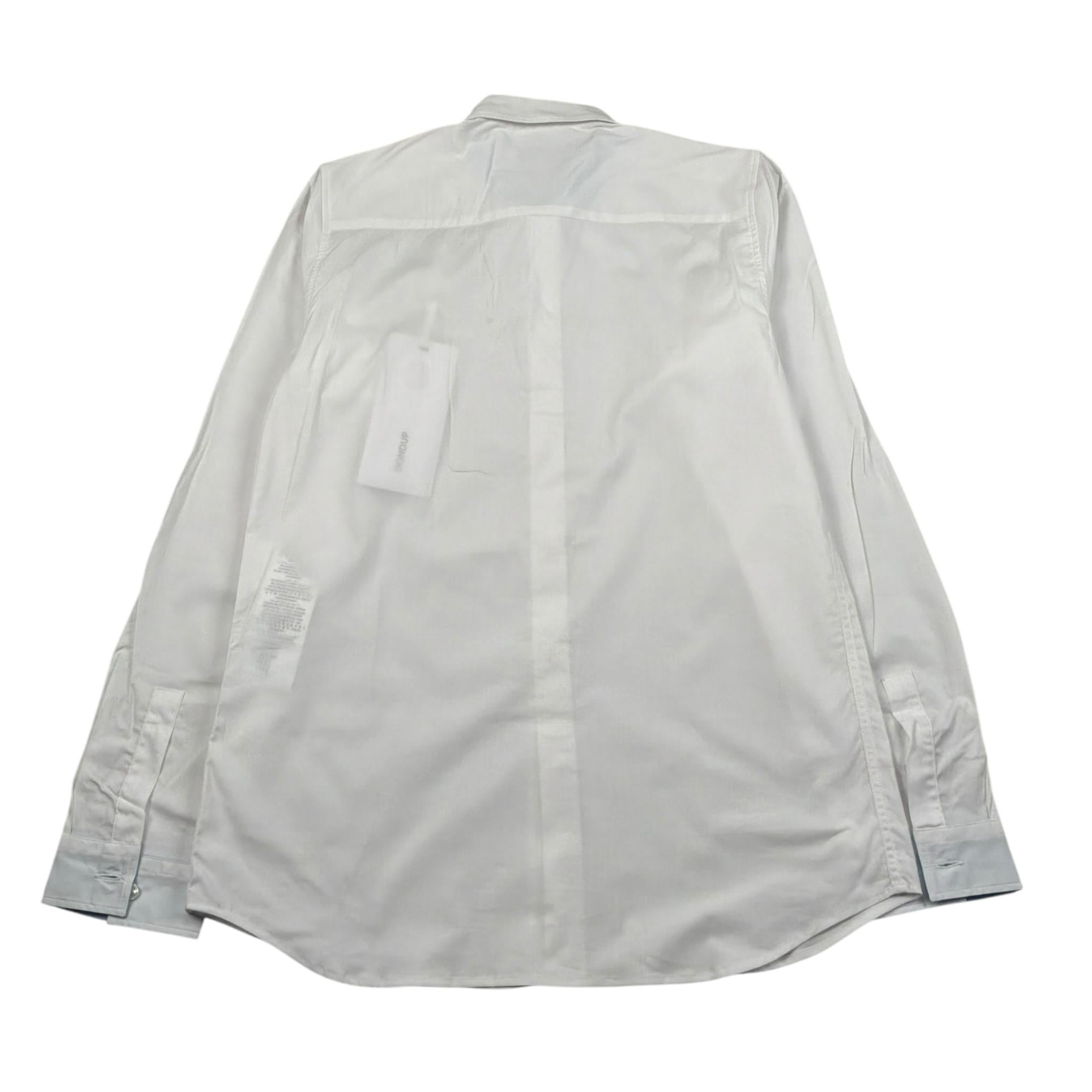 Dondup Camicia Manica Lunga Tinta Unita per Bambino DMCA40 BIANCO DONDUP 