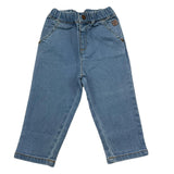 CARRE'MENT BEAU jeans tinta unita con elastico in vita Azzurro per Neonata Y04160 AZZURRO CARRE'MENT BEAU 