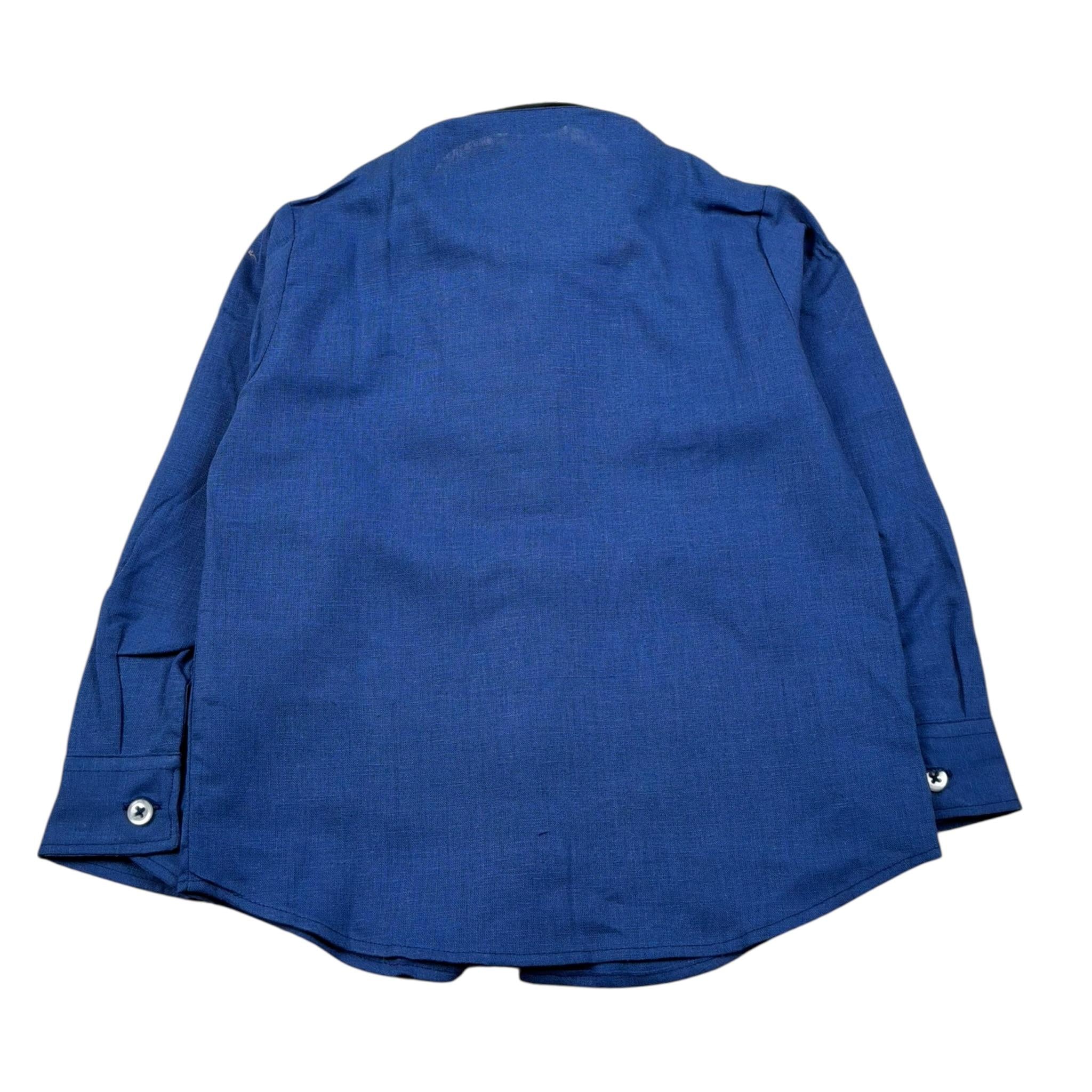 Manuel Ritz Camicia Manica Lunga Tint Unita Blu per Bambino MR30833J BLU MANUEL RITZ 