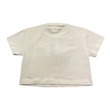 Elisabetta Franchi T-Shirt Girocollo Tinta Unita con Logo per Bambina EFTS232X PANNA ELISABETTA FRANCHI 