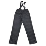 MICHAEL COAL pantalone tinta unita con bretelle Grigio per Bambino LITJHN3993F24 GRIGIO MICHAEL COAL 