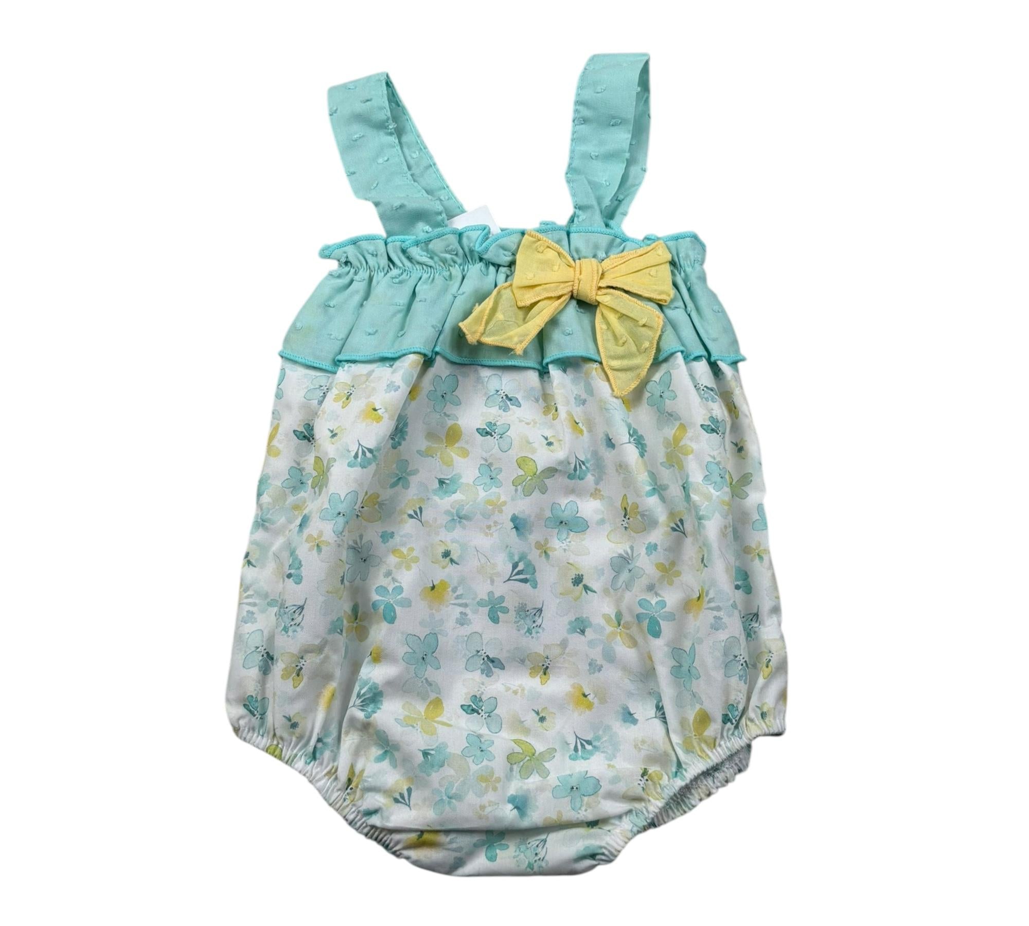 Calamaro Pagliaccetto Giromanica Fantasia Floreale per Neonata 32478 BIANCO CALAMARO 