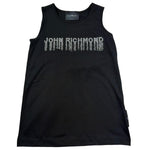 John Richmond Canotta Tinta Unita con Brillantini per Bambina RGP26198CN NERO JOHN RICHMOND 