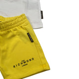 John Richmond Completo 2 Pezzi T-Shirt-Bermuda Bicolore Bianco/Giallo per Neonato RIP25018CFX BIANCO/GIALLO JOHN RICHMOND 