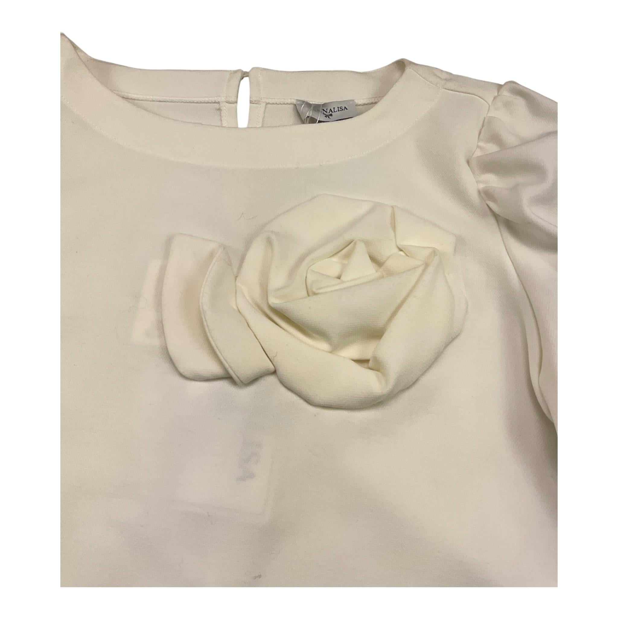 MONNALISA camiciamanica lunga tinta unita Panna per Bambina 176302F2 PANNA MONNALISA 