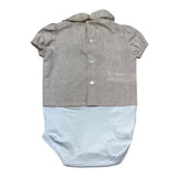 Le Bebe Body Camicia Mezza Manica Tinta Unita per Neonata LBG6382 BEIGE LE BEBE 