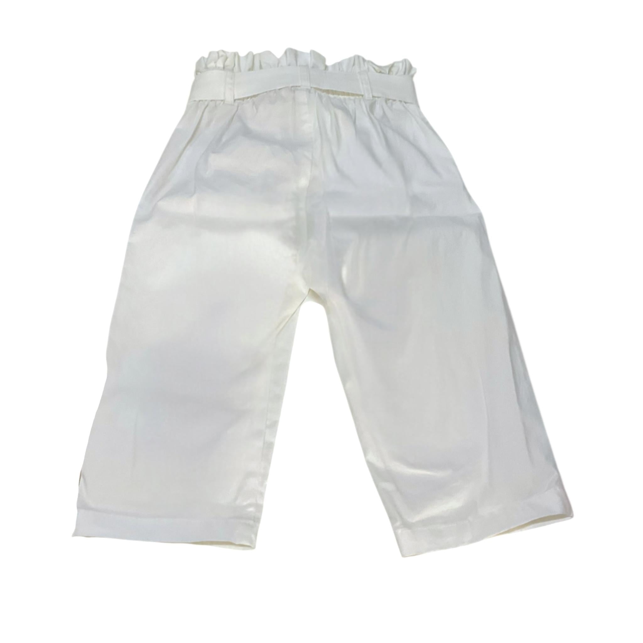 Twinset Pantalone Tinta Unita con Cintura per Bambina 231GJ2053 BIANCO TWINSET 