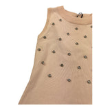 Fun & Fun Abito Giromanica Tinta Unita con Frange E Applicazioni per Bambina FBDR01328 ROSA FUN & FUN 