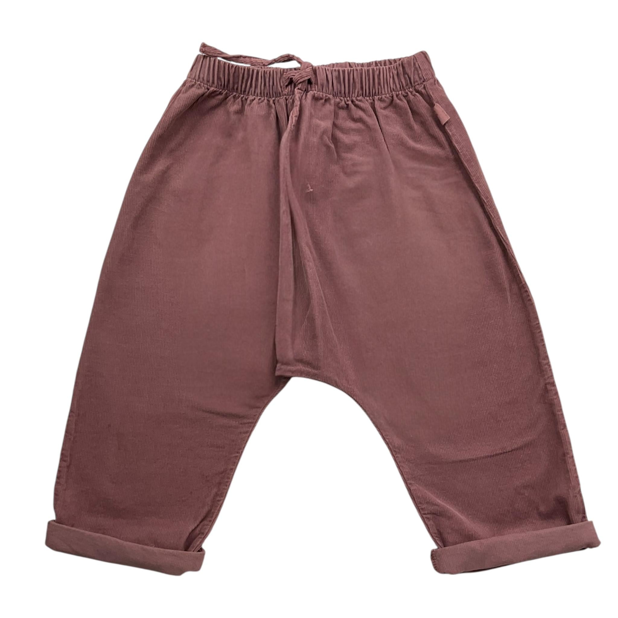 TEDDY E MINOU pantalone tinta unita con elastico in vita Viola per Neonata I24PT007V6014 VIOLA TEDDY E MINOU 