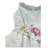 Magnifica Lulu Abito Cerimonia Giromanica Tinta Unita per Bambina AGATHA BIANCO MAGNIFICA LULU 