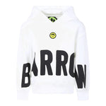Barrow Kids Felpa Chiusa Tinta Unita con Cappuccio E Stampa per Bambino S5BKJUHS062 BIANCO BARROW KIDS 