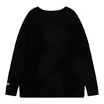 MOSCHINO maglia girocollo tinta unita con stampa in contrasto Nero per Bambina HDW027 NERO MOSCHINO 