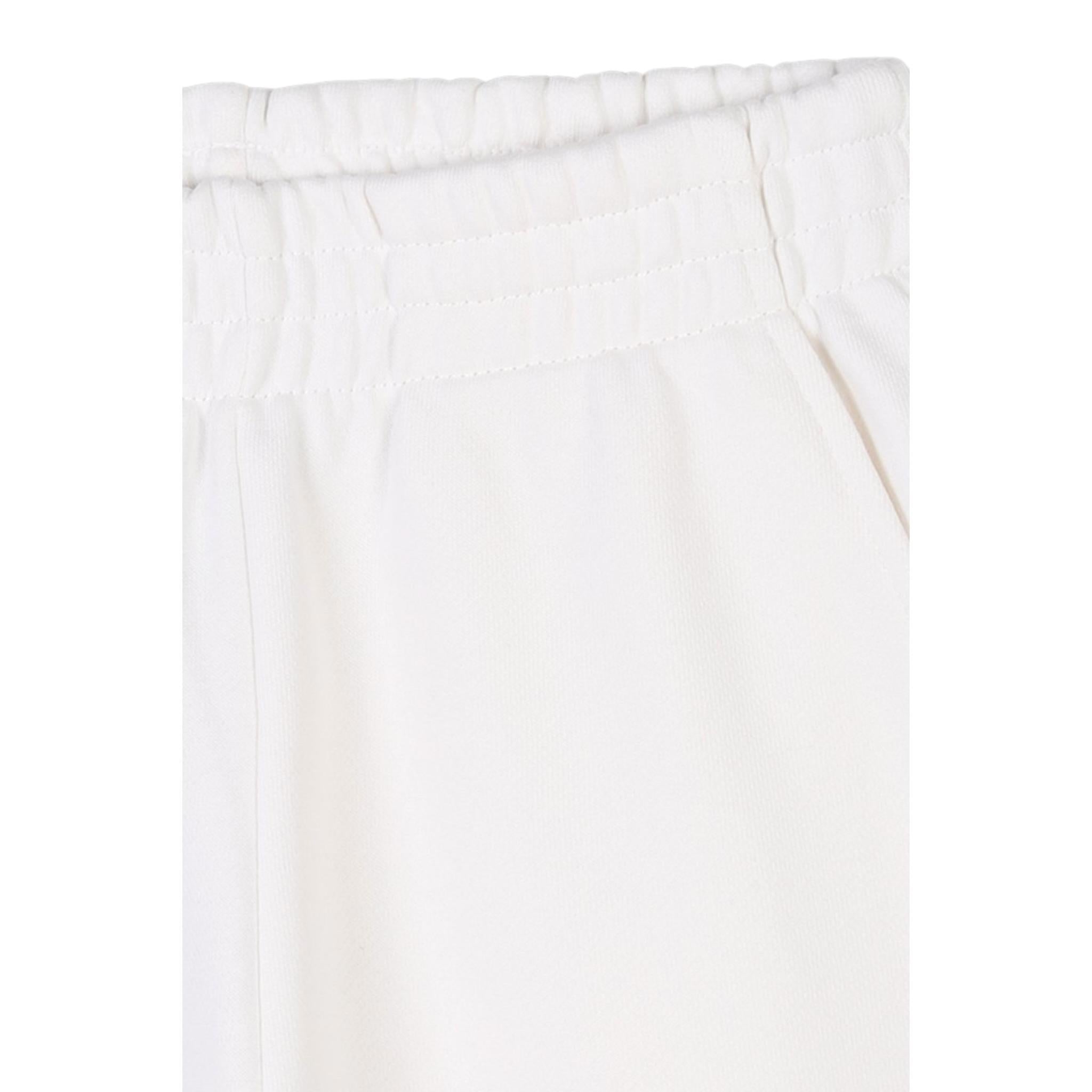 Kenzo Bermuda In Felpa Tinta Unita con Logo per Bambino K60995 PANNA KENZO 