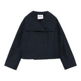 Aspesi Trench Corto Tinta Unita per Bambina S25020GRC0069 BLU ASPESI 