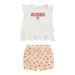 Guess Completo 2 Pezzi T-Shirt-Short per Neonata A5GG01K6YW4 BIANCO GUESS 