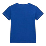 Guess T-Shirt Girocollo Tinta Unita con Stampa per Neonato N5RI02K8HM4N BLU GUESS 
