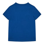 Guess T-Shirt Girocollo Tinta Unita con Stampa per Bambino N5RI00K8HM4JX BLU GUESS 