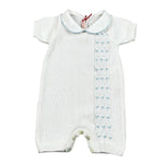 Scaldacuore Pagliaccetto Tinta Unita In Maglia per Neonata PS02PE24 BIANCO SCALDACUORE 