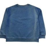 Just Cavalli Felpa In Denim Tinta Unita Girocollo per Bambino JBP2617FE BLU JUST CAVALLI 
