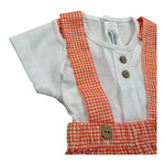 Calamaro Completo 2 Pezzi T-Shirt-Pagliaccetto per Neonato 11132 BIANCO/ARANCIONE CALAMARO 