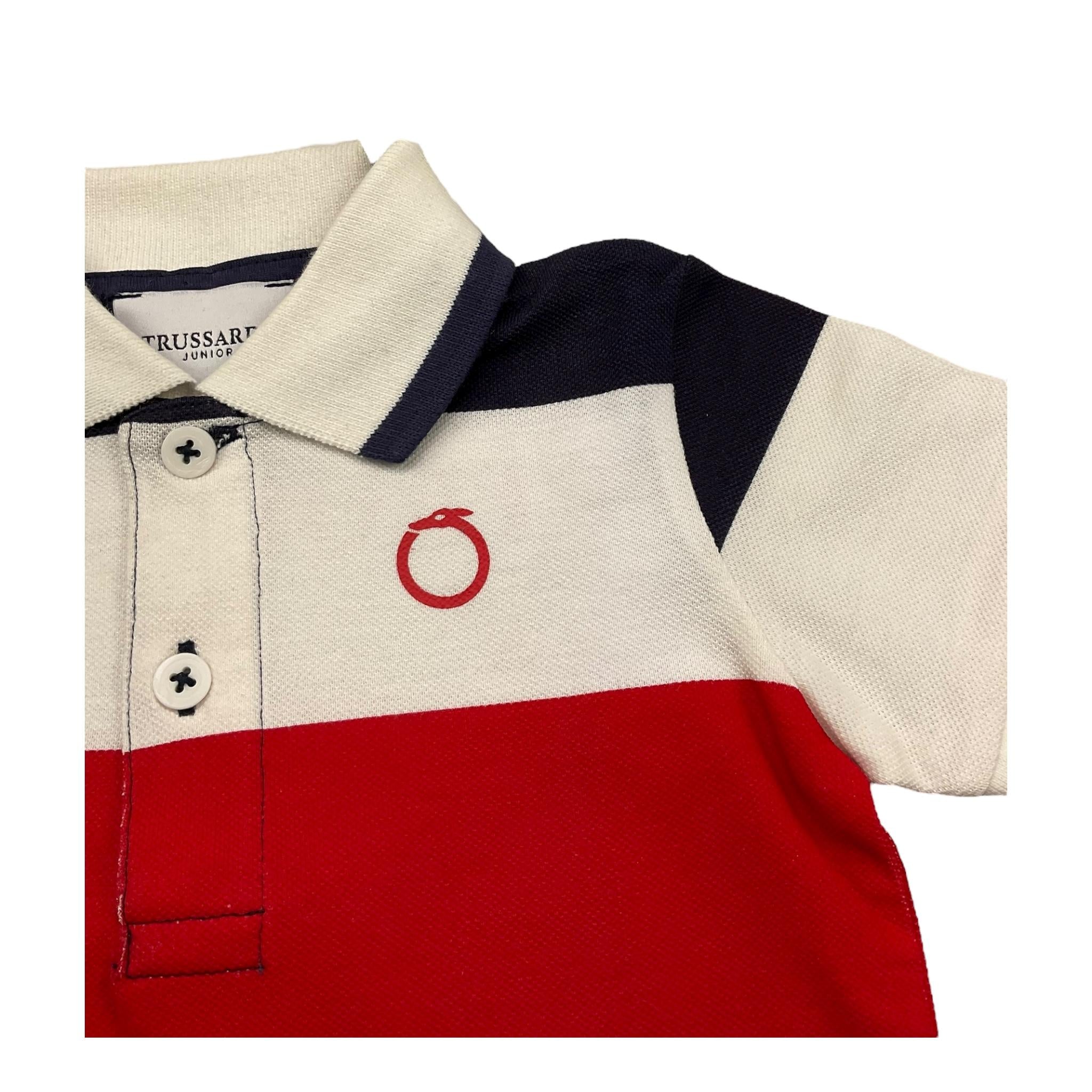 Trussardi Polo Mezza Manica Fantasia A Righe per Neonato TIP24073PO MULTICOLOR TRUSSARDI 