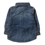 Diesel Camicia In Denim Tinta Unita Manica Lunga per Neonato 00K24H BLU DIESEL 