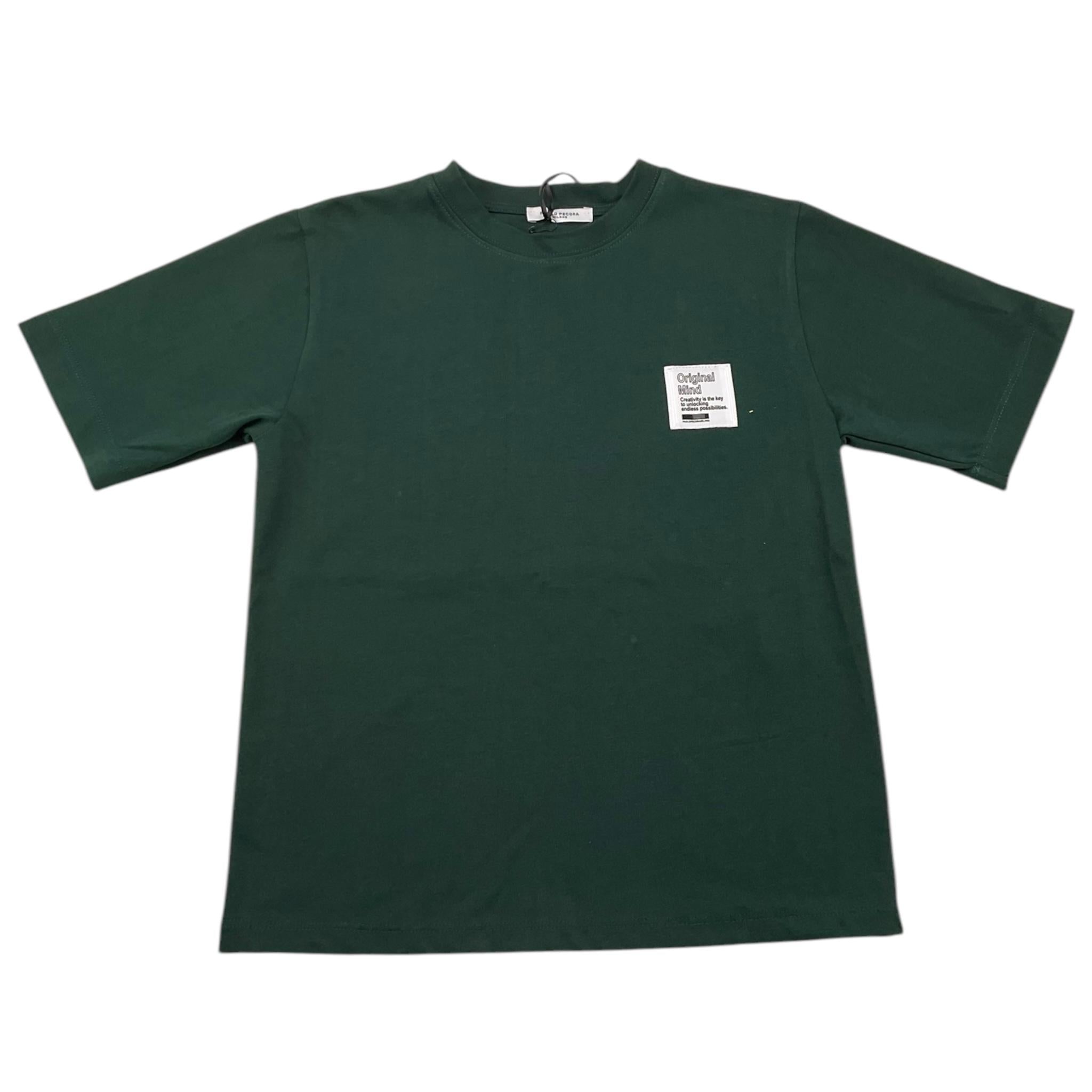 PAOLO PECORA t-shirt girocollo tinta unita  Verde per Bambino PP4124 VERDE PAOLO PECORA 