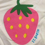 Saint Barth T-Shirt Girocollo Tinta Unita con Stampa per Bambina ELLY001 BIANCO SAINT BARTH 