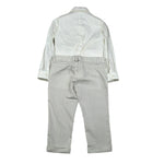 Gastone Completo 4 Pezzi Camicia-Pantalone-Gilet-Papillion per Neonato G000 BIANCO GASTONE 