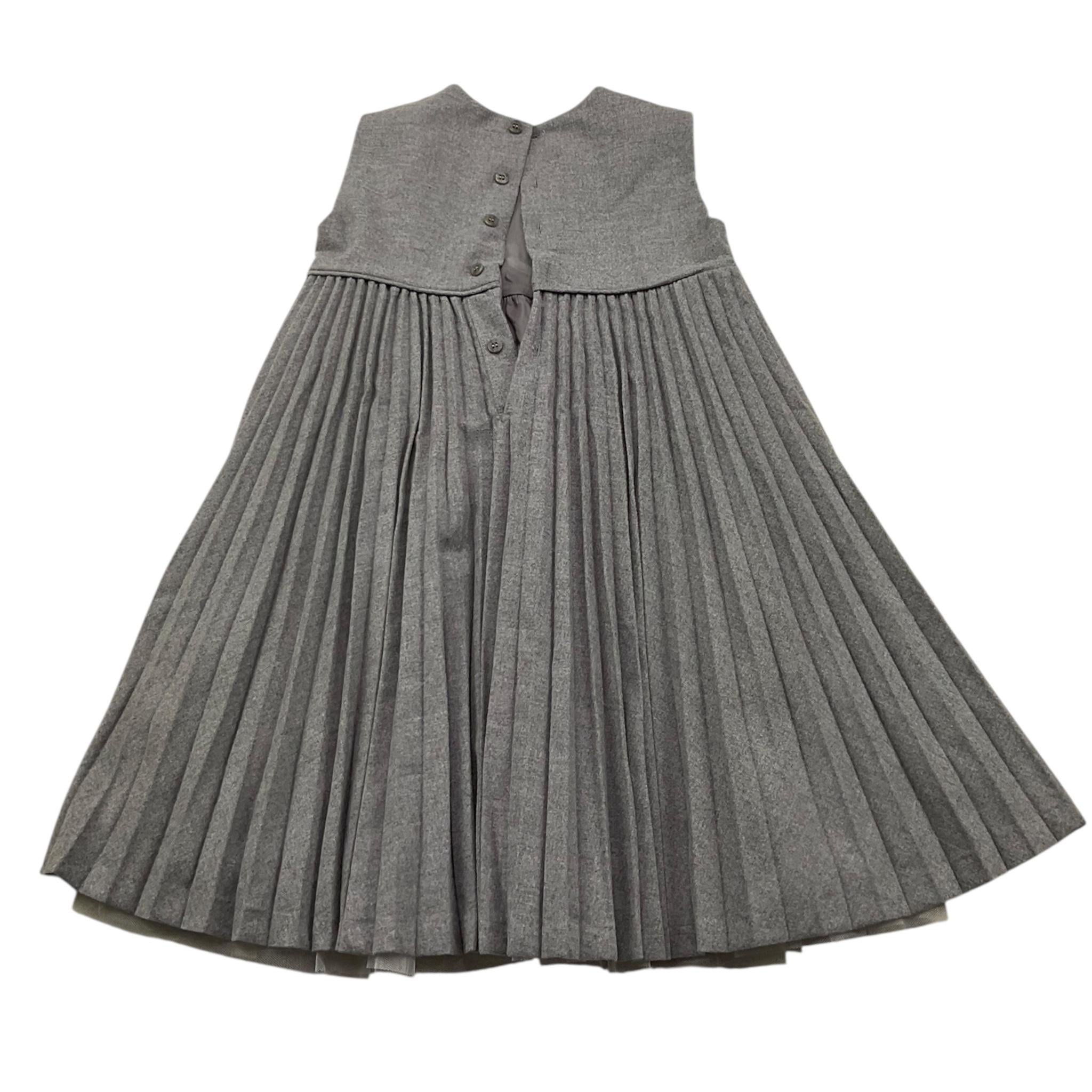 IL GUFO abito giromanica tinta unita Grigio per Bambina ABGL GRIGIO IL GUFO 