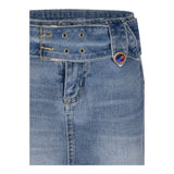 Marc Ellis Gonna In Denim Tinta Unita per Bambina JMJSK01259 BLU MARC ELLIS 