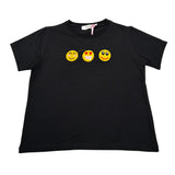 Vicolo T-Shirt Girocollo tinta unita con Ricami Nero per Neonata 3146M0723N NERO VICOLO 