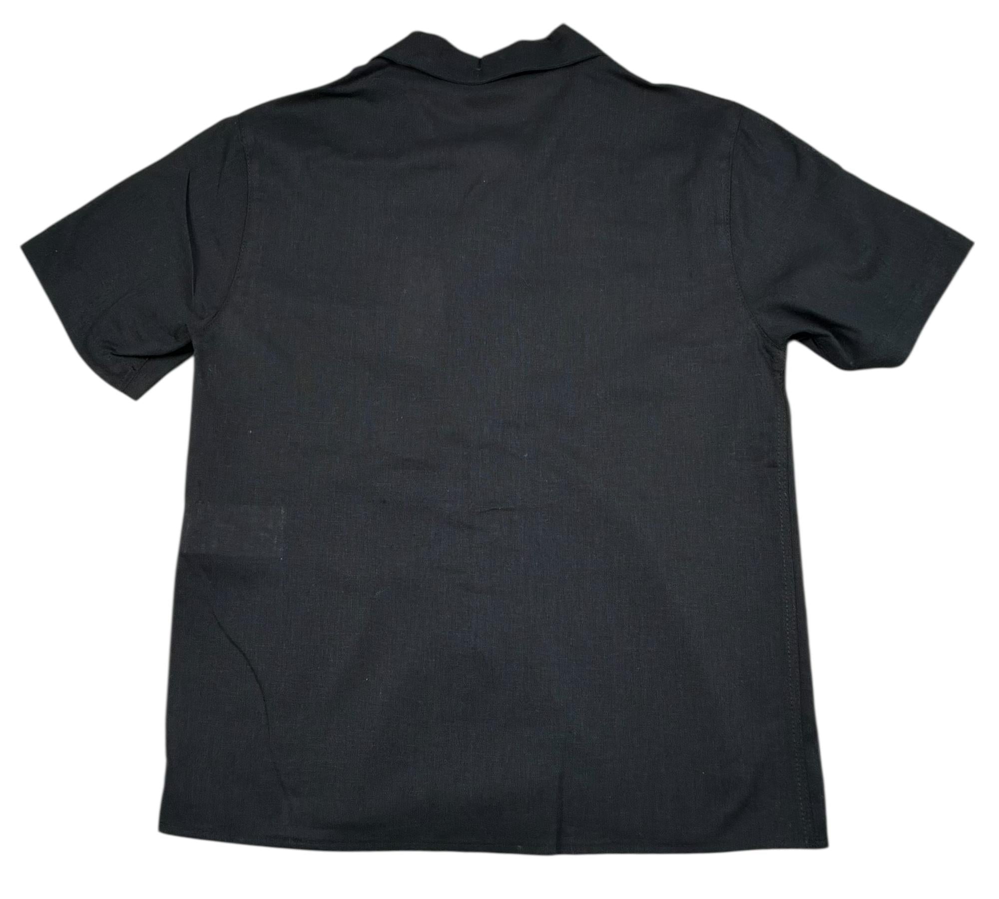 Paolo Pecora Camicia Mezza Manica Tinta Unita per Bambino PP4340 NERO PAOLO PECORA 