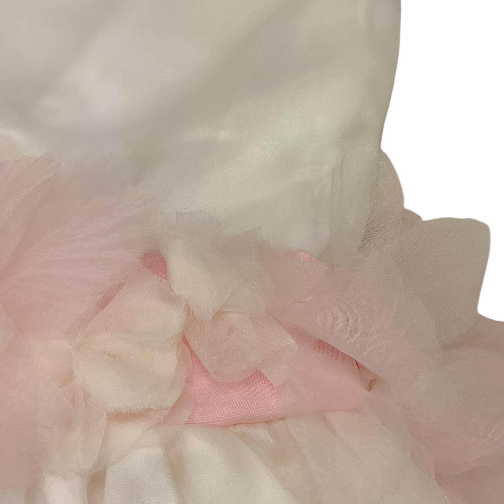 La Stupenderia Abito Cerimonia Giromanica Tinta Unita con Fiocco per Bambina CJAB96 BIANCO LA STUPENDERIA 