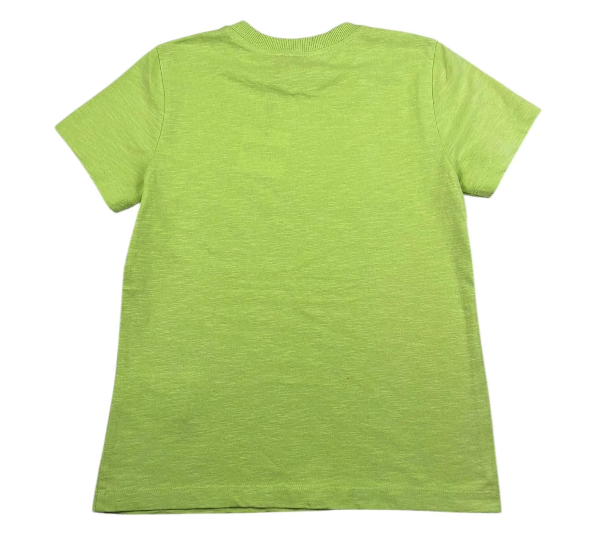 Moschino T-Shirt Girocollo Tinta Unita con Logo per Bambino HVM058 VERDE MOSCHINO 
