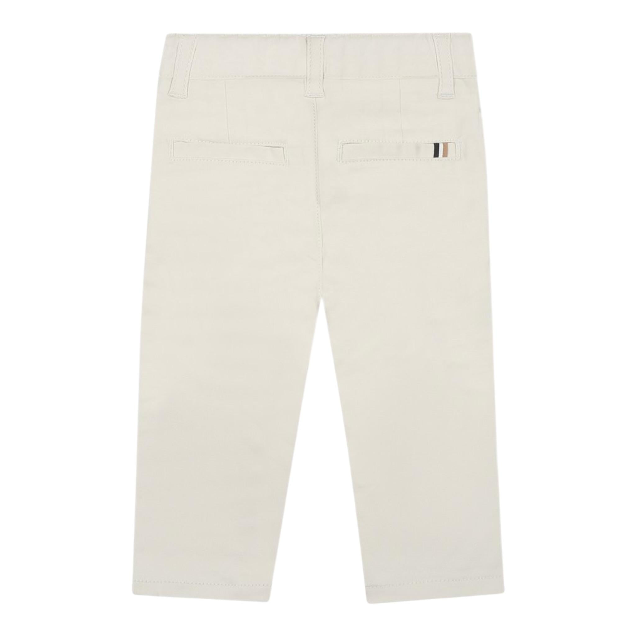 Boss Pantalone Tinta Unita con Girovita Regolabile per Neonato J52077XXX BEIGE BOSS 