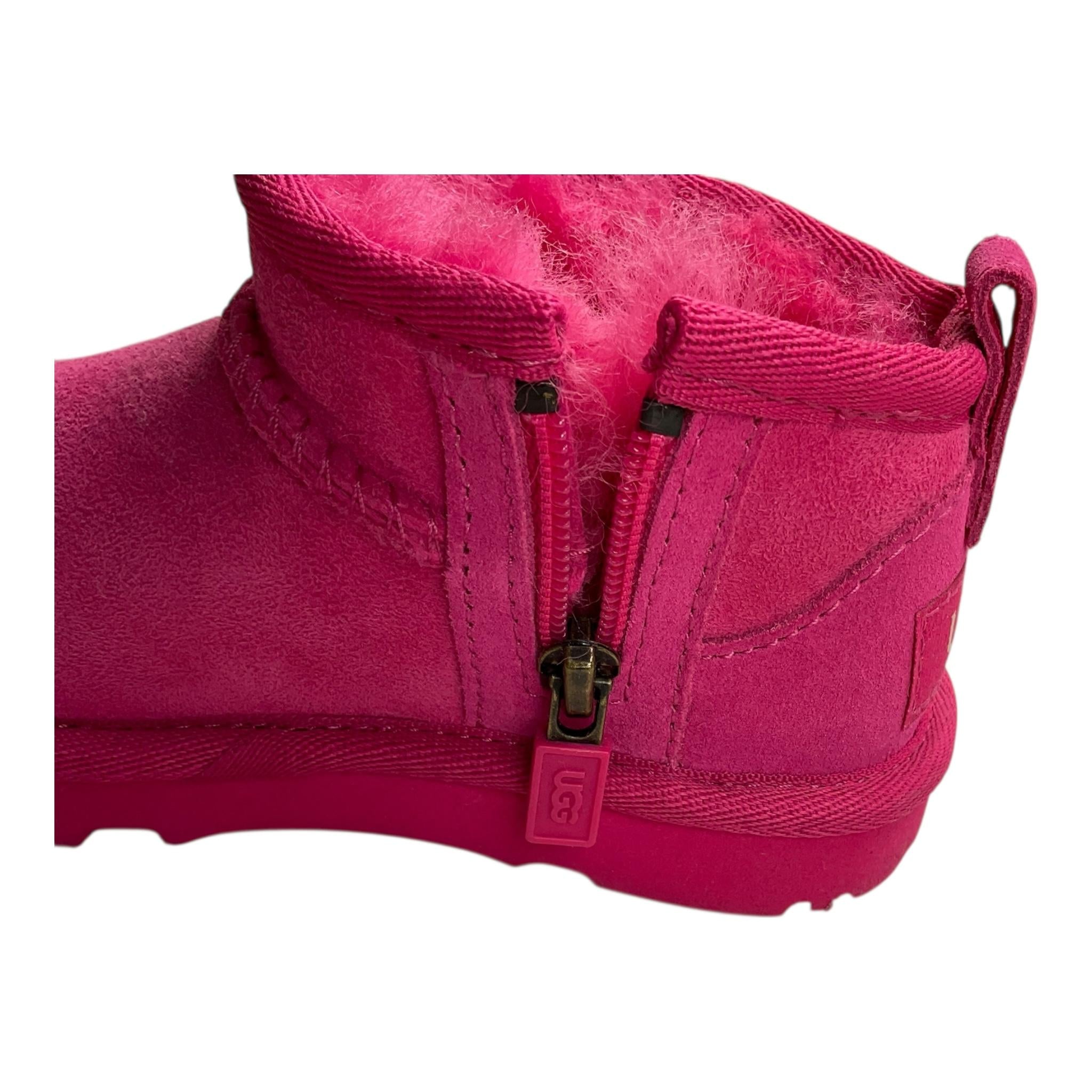 UGG stivali tinta unita con suola in gomma Fuxia per Bambina T1130750T FUXIA UGG 