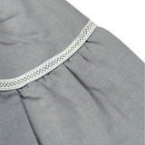 Babidu Abito Tinta Unita con Fiocco per Bambina 91405J GRIGIO BABIDU 