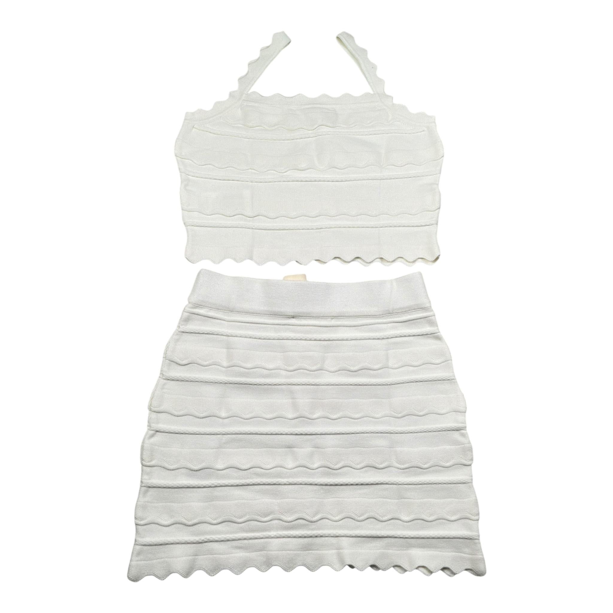 Elisabetta Franchi completo Tinta Unita con Ricami per Bambina EFCM015XX PANNA ELISABETTA FRANCHI 