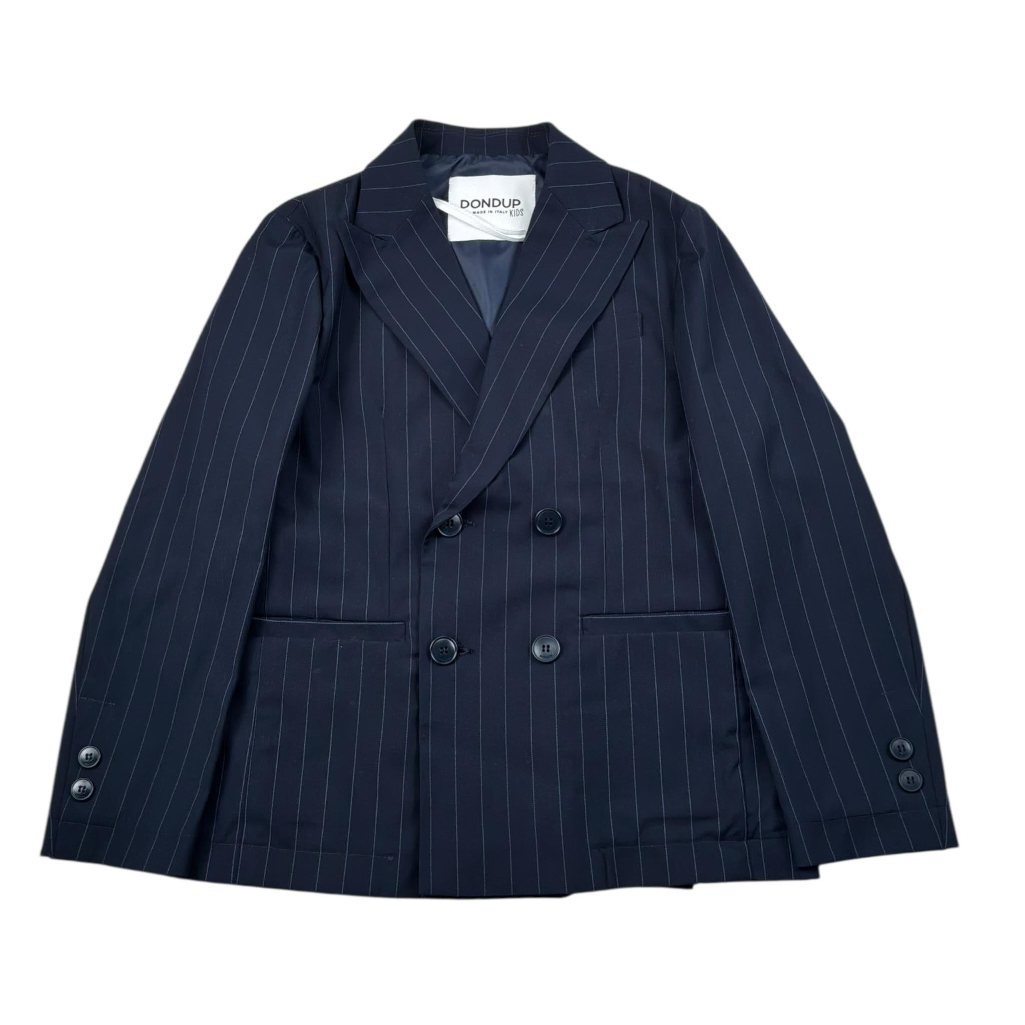 Dondup Giacca Tinta Unita Doppiopetto per Bambino DMGC013 BLU DONDUP 