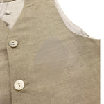 Amaya Gilet Tinta Unita con Fantasia A Righe per Bambino 593560 BEIGE AMAYA 