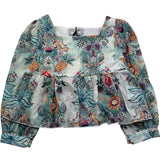 Just Cavalli Camicia Manica Lunga Stampa Fantasia per Bambina JGP26132BL AZZURRO JUST CAVALLI 