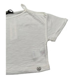 Please Top Mezza Manica Tinta Unita per Bambina MBG3030G72 BIANCO PLEASE 