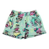 Mousse Short Tinta Unita con Stampa per Bambina DOLLSH VERDE ACQUA MOUSSE 