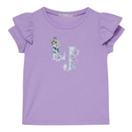 Liu Jo T-Shirt Tinta Unita con Brillantini per Bambina KA5092X GLICINE LIU JO 