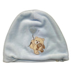 NANAN cappello tinta unita con stampa in velluto Azzurro per Neonato I24013PCA AZZURRO NANAN 