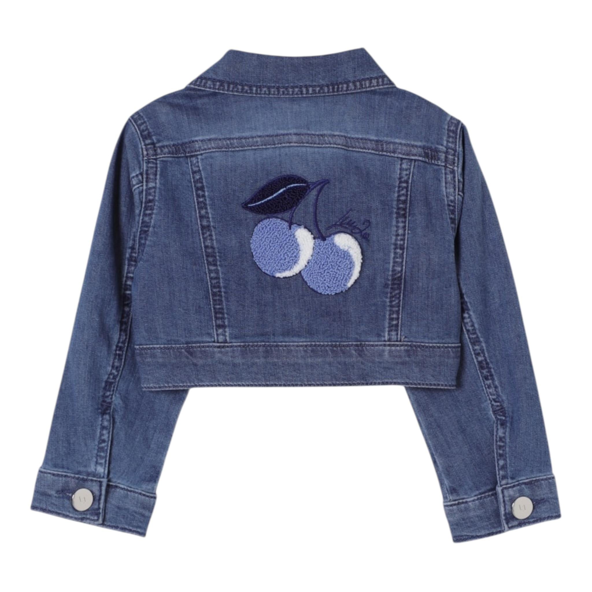 Liu Jo Giubbino In Denim Tinta Unita per Bambina KA5044J BLU LIU JO 