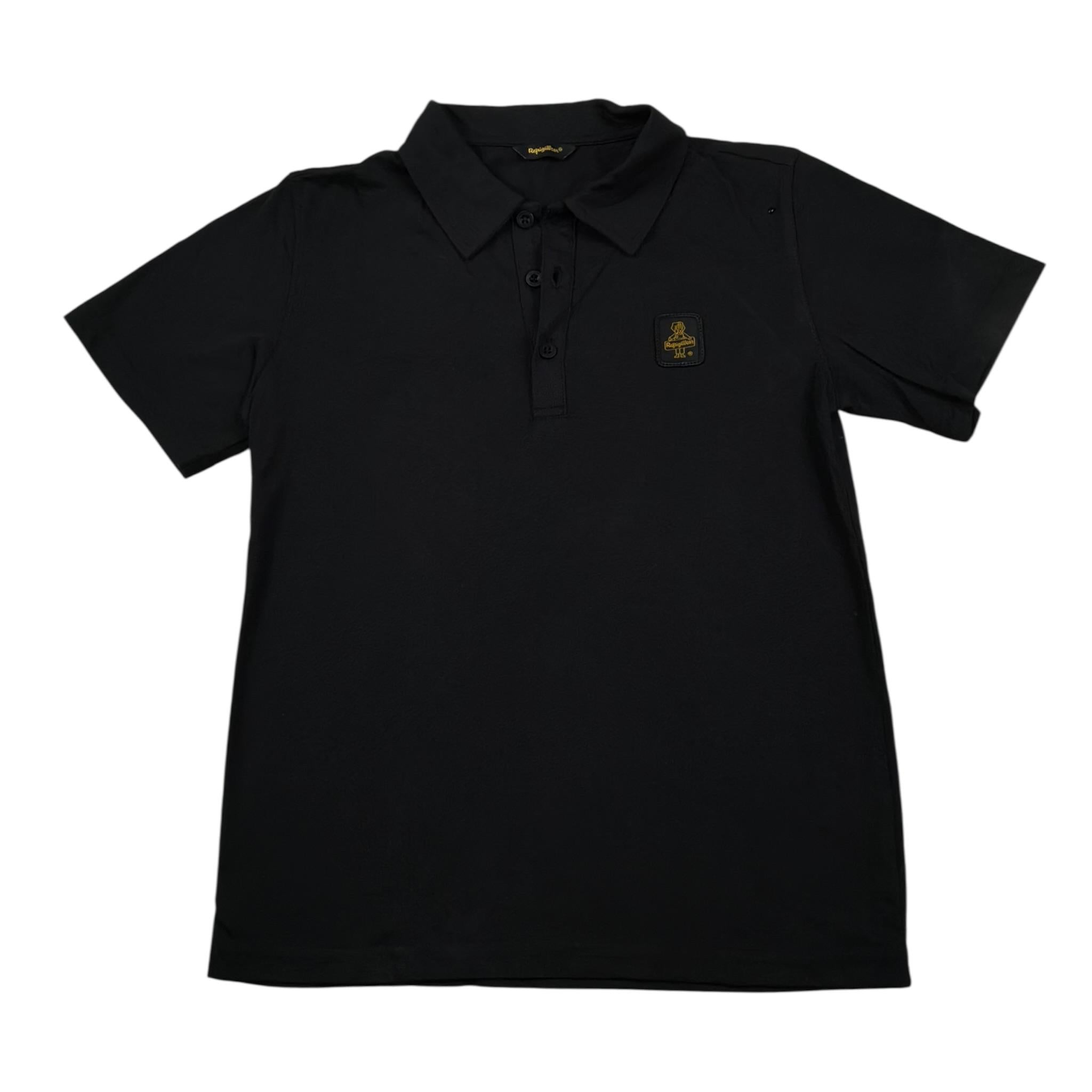 Refrigiwear Polo Mezza Manica Tinta Unita con Logo per Bambino RW427 NERO REFRIGIWEAR 